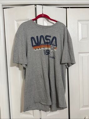 NASA Houston Original USA 2XL Gildan Graphic Short-Sleeve Tee - Gray